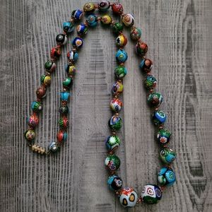 Vintage Murano Moretti Millefiori Necklace
